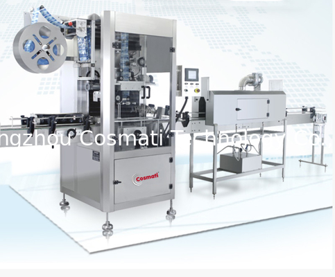 High Speed Automatic Pet Plastic Glass Bottle PVC Label Shrink Sleeve Labeling Machine