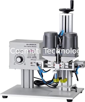 Full automatic capping machine with cap feeder, cap screwing machines
