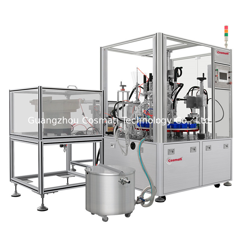 Automatic liquid hand sanitizer alcohol gel bottle filling capping machine